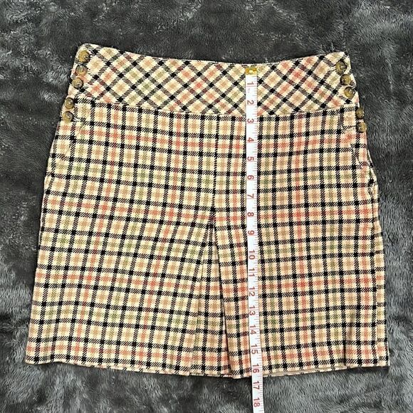 113. Ann Taylor Y2k Plaid Mini Skirt NWOT Size 2P - Picture 4 of 13